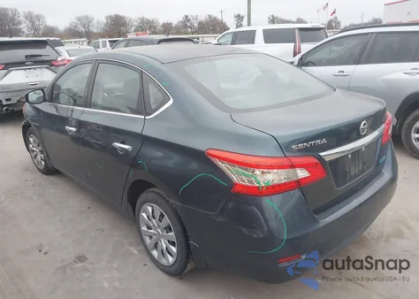 2014 Nissan Sentra S z USA, uszkodzony, nr VIN 3N1AB7AP9EY283582